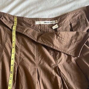 DKNY Brown A-Line Skirt